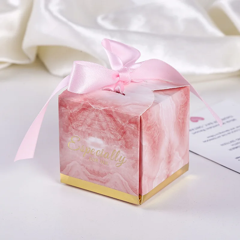 pink Бумага конфеты коробки, свадебные сувениры Подарочная коробка для шоколада упаковка Подарочный мешочек bonbon boite Кадо вечерние наборы; детский душ пользу - Цвет: pink