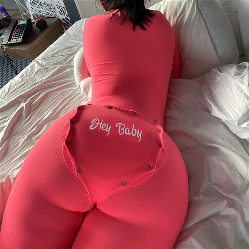 

Sexy V Neck Rompers Women Long Sleeve New Slim Bodycon Outerwear Casual Printed Letter Embroidery Streetwear For Female 2021