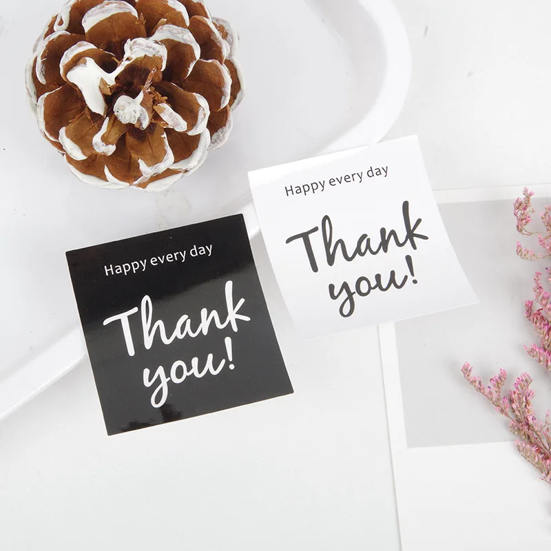 

10 Sheets Thank You Stickers Handmade Sticker thank you for Wedding Gift Christmas Card Business Thanksgiving Gifts Packing Tool