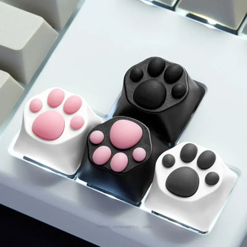 Высокое качество индивидуальные ABS Силиконовые Kitty Paw Artisan Cat лапы Pad клавиатуры