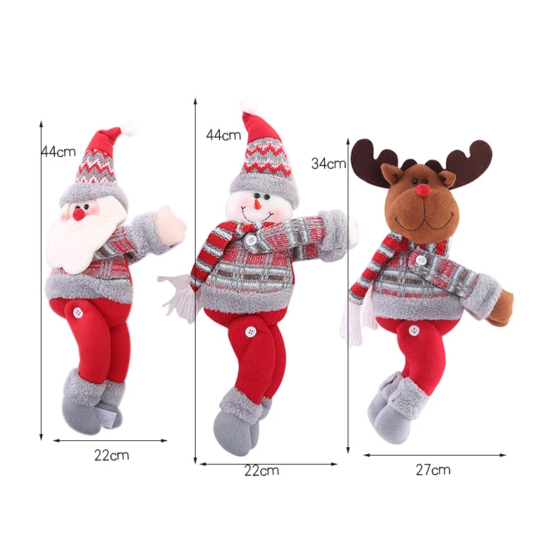 

Creative new Christmas decoration curtain curtain buckle holiday celebration window layout cartoon doll doll clasp