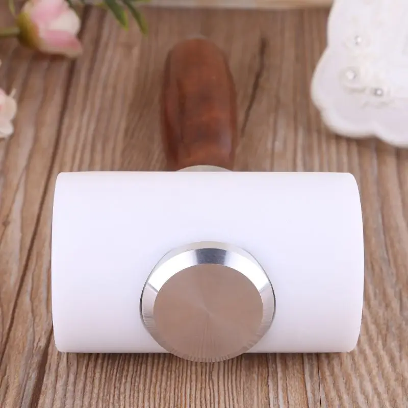 

T Shape Leather Carving Hammer Wood Handle Nylon Mallet Punch Tool Handheld DIY Craft E56C