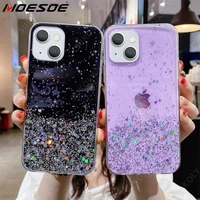 glitter bling soft silicone clear case for iphone 13 pro max case shockproof cover for iphone 12 11 pro xs max xr 8 7 6 6s plus