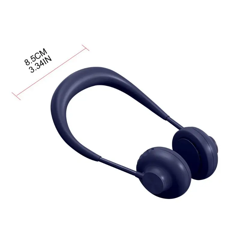

Portable Hands-free Neck Hanging Fan 3 Speed Adjustable Cooling Fan USB Recharge