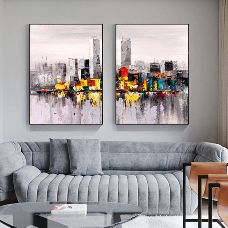 RELIABLI абстракция плакат городской пейзаж картины для дома стены искусства