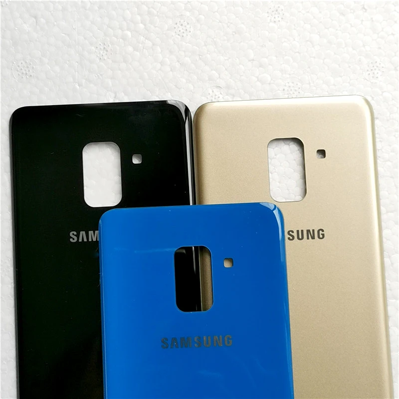 SAMSUNG Galaxy A8 2018 A530 A530F Plus A730 Задняя стеклянная крышка батарейного отсека задняя