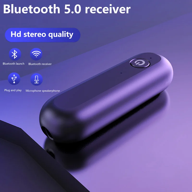 

Bluetooth 5.0 Ricevitore Adattatore Per Auto AUX Audio USB Dongle Adattatore 3.5 Millimetri Martinetti Per La Cuffia Kit Di