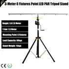 Подставка для штатива высота 3 м, светильники с 6 линзами, сценическое движущееся освещение для свадьбы, вечеринки, подставка для штатива с самоблокировкой, подставка с ручным подъемом