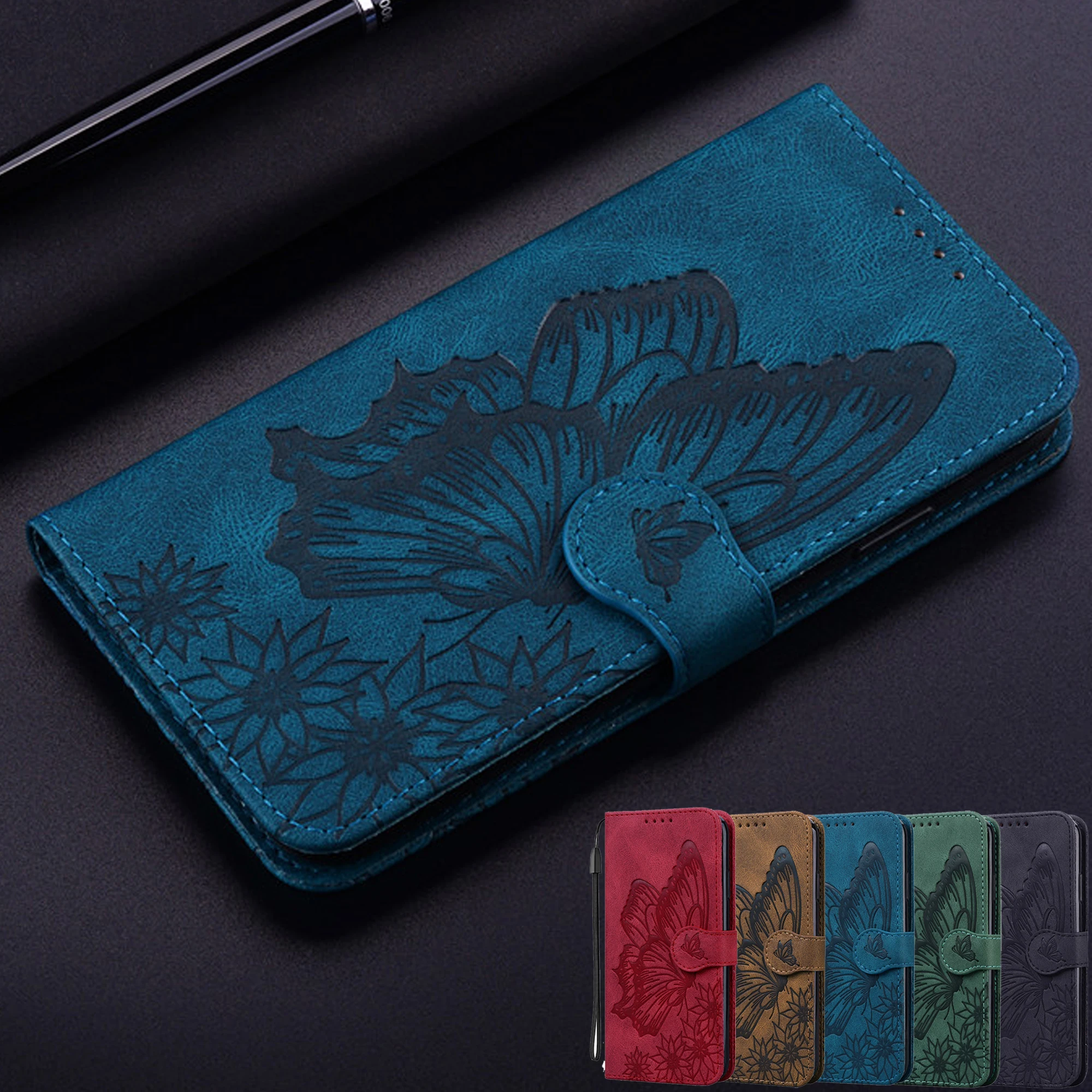 

Luxury Skin Feel Retro Case on sFor Xiaomi Mi 10T 10 T Pro Lite Poco M3 Redmi Note 9S 8 Pro 9A 8A Case Wallet Flip Protect Cover