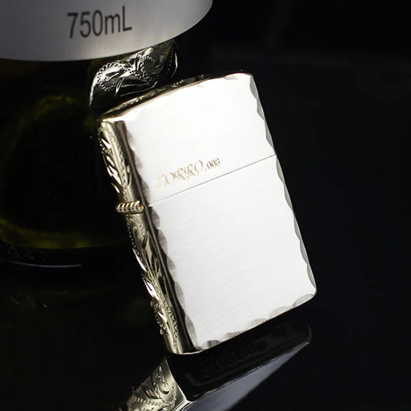 

Zorro Korosene Lighter Vintage Rolling Copper Lighter Inflatable Cigarette Cigar Lighter Dropship Suppliers Smoking Accessories