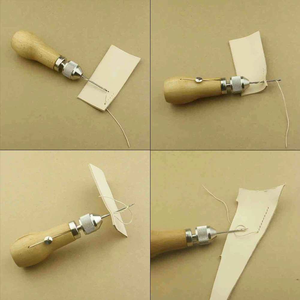 Металлический инструмент из дерева и кожи DIY Speedy Stitcher набор инструментов для
