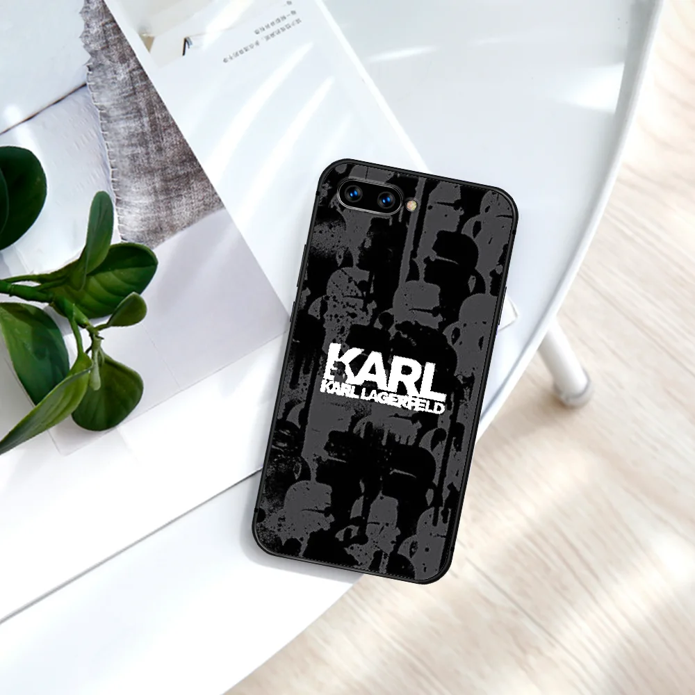 

Lagerfeld Luxury Brand Karls Phone Case For Huawei Honor 6A 7A 7C 8 8A 8X 9 9X 10 10i 20 Lite Pro Play black Prime Soft Funda