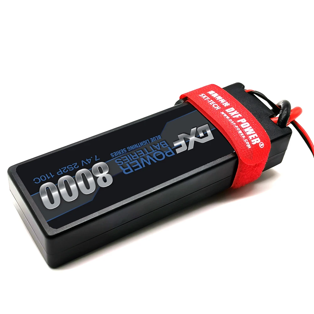 DXF 2S 7.4V 8000mAh 110C/7300mah 130/5200mah 100CCLipo Battery RC Parts  Comfortable for TRXX 1/10 Car Drone Helicopter Boat FPV enlarge