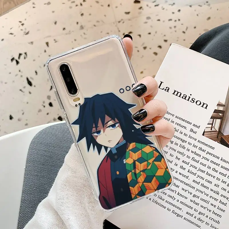 

Anime Kurama Demon Slayer Phone Case Transparent for Samsung A71 S9 10 20 HUAWEI p30 40 honor 10i 8x xiaomi note 8 Pro 10t 11