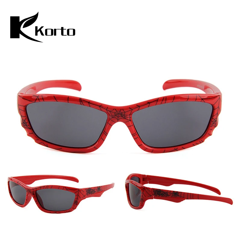 Oculos Infantil детские поляризационные очки Spiderman мягкие солнцезащитные для детей