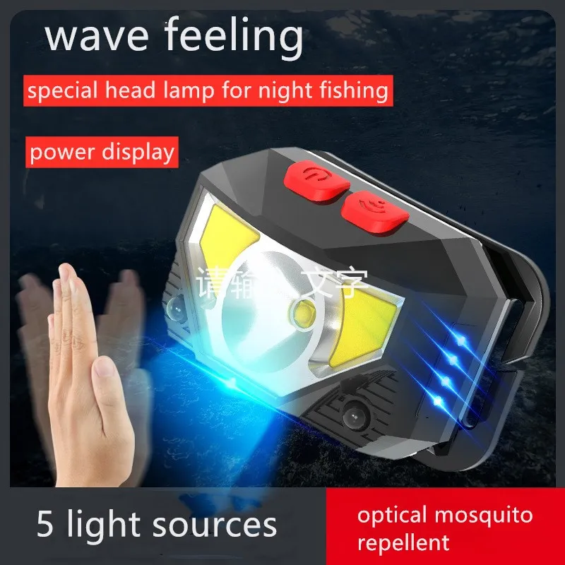 

LED Headlamp, Super Bright LEDs, Compact Build, 5 Modes Headlight with White-Red LEDs Comfy Adjustable Strap, IPX6 Waterproof