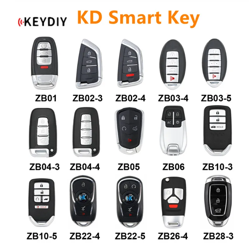 5 шт. смарт ключ KD ZB ZB01 ZB02 ZB03 ZB04 ZB05 ZB06 ZB10 ZB22 ZB26 ZB28 дистанционный для автомобиля