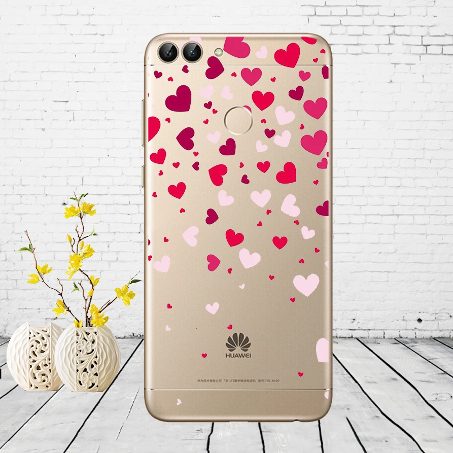 H8 Huawei P Smart Case TPU Мягкий силиконовый прозрачный чехол для телефона huawei P Smart Cover FIG-LX1 Enjoy 7S Чехол - Цвет: H8