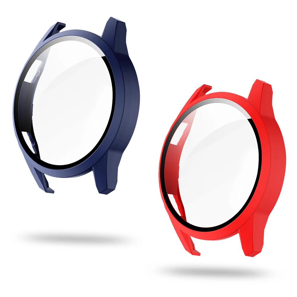 

PC Hard Matte Case with Glass Film for Huawei Watch GT 2 46mm 42mm Cover GT2 Screen Protector Shell Frosted Thin Bumper