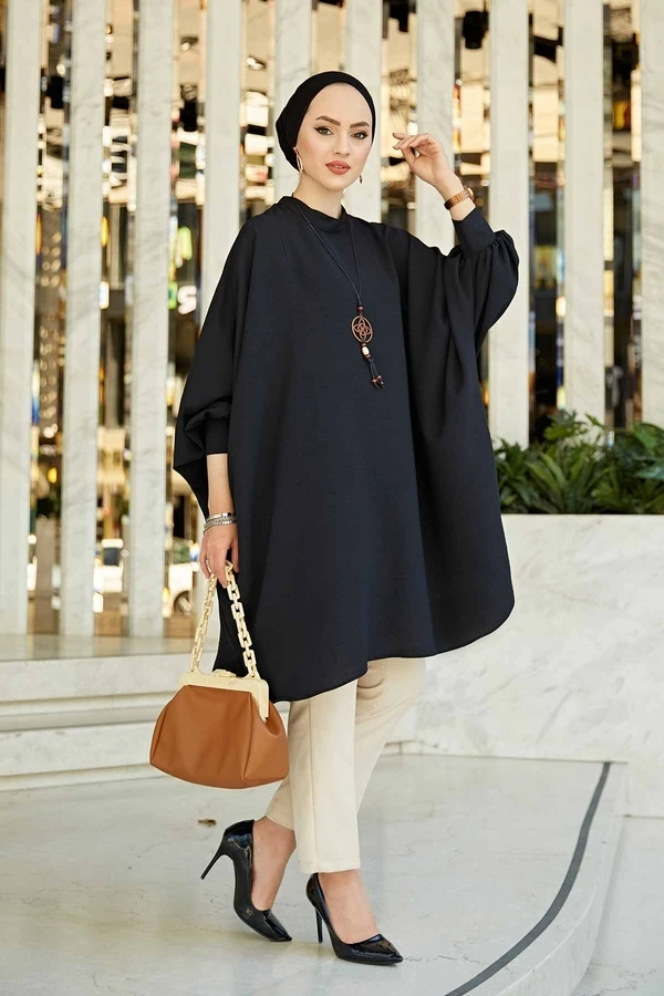 Ladies Bat Sleeve Aerobin Tunic Summer Spring 2021 ladies muslim clothes shirt for woman blouse casual long sleeve