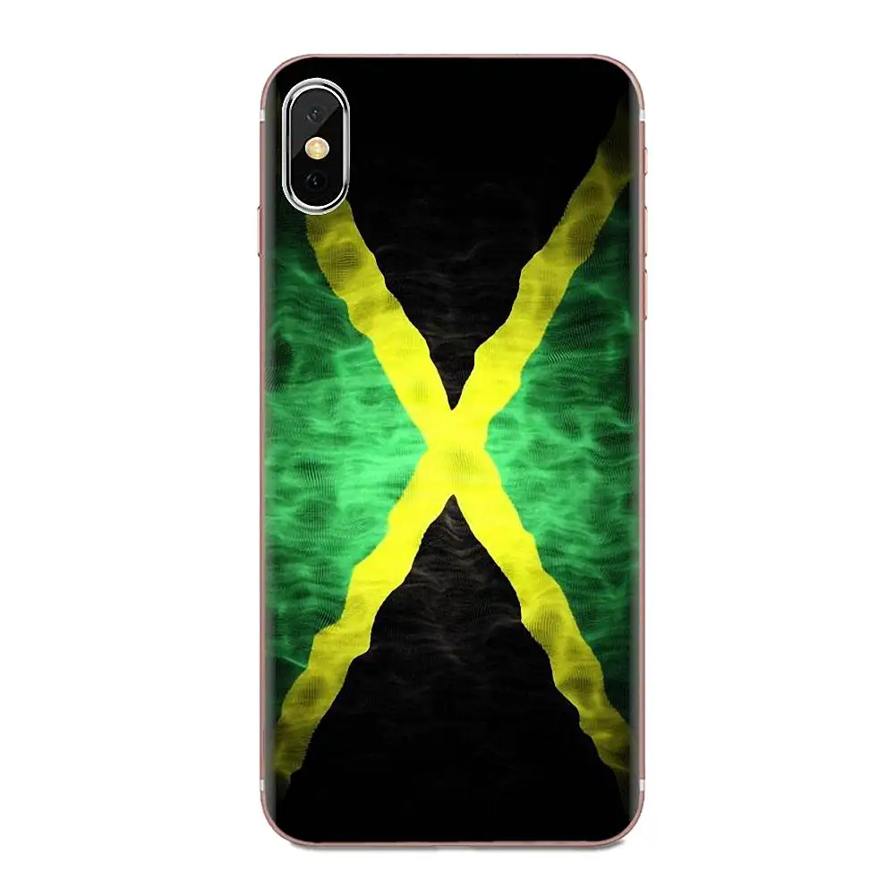 Retro Jamaica National Flag Banner For Galaxy Grand A3 A5 A7 A8 A9 A9S On5 On7 Plus Pro Star 2015 2016 2017 2018 | Мобильные