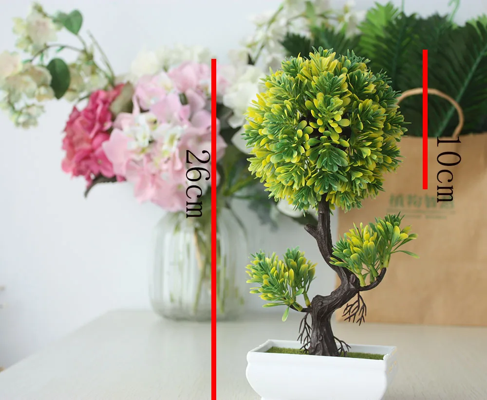 

Simulation Welcoming Pine Potted Artificial Plants Potted Farmhouse Home Decor Office Desktop Decoration Venue Fake Plants Pine