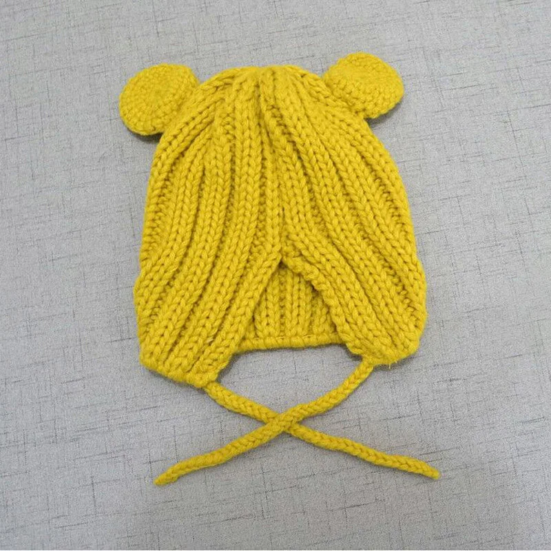 Детская вязаная шапка с черепом на осень и зиму | Аксессуары для одежды