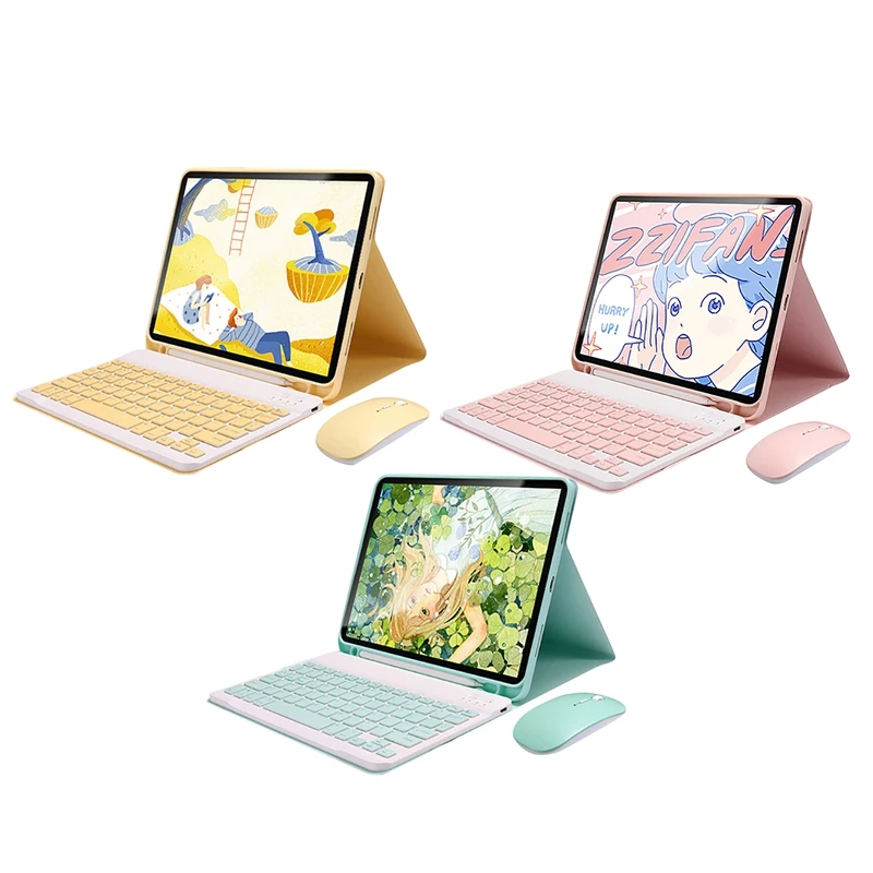 Для 2020 нового iPad Pro 12 9 дюймовый планшетный ПК Spree (Беспроводная клавиатура + мышь