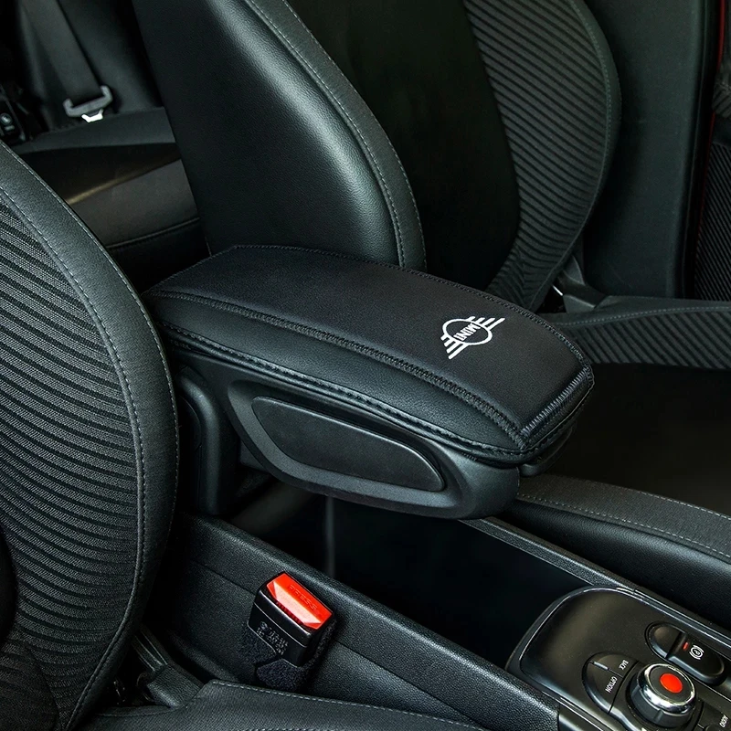 

Car Armrest Box Pad Mat Protection Interior Leather Increase Pad For mini Cooper F54 F56 F60 Countryman Accessories Car-styling