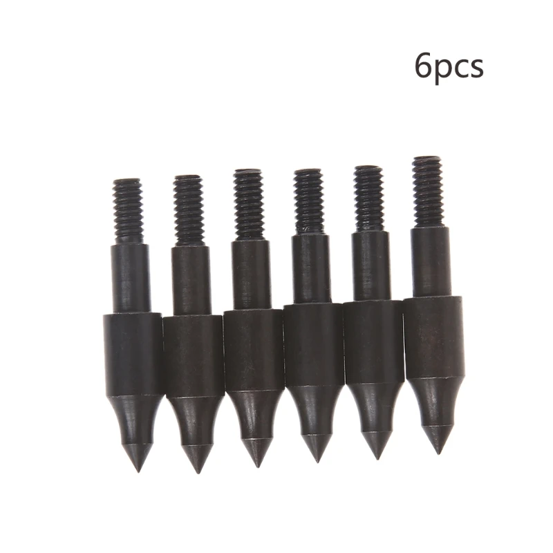 

6pcs Archery Broadhead 100 Grains Stainless Steel Hunting Bow Arrow Sharp Tips