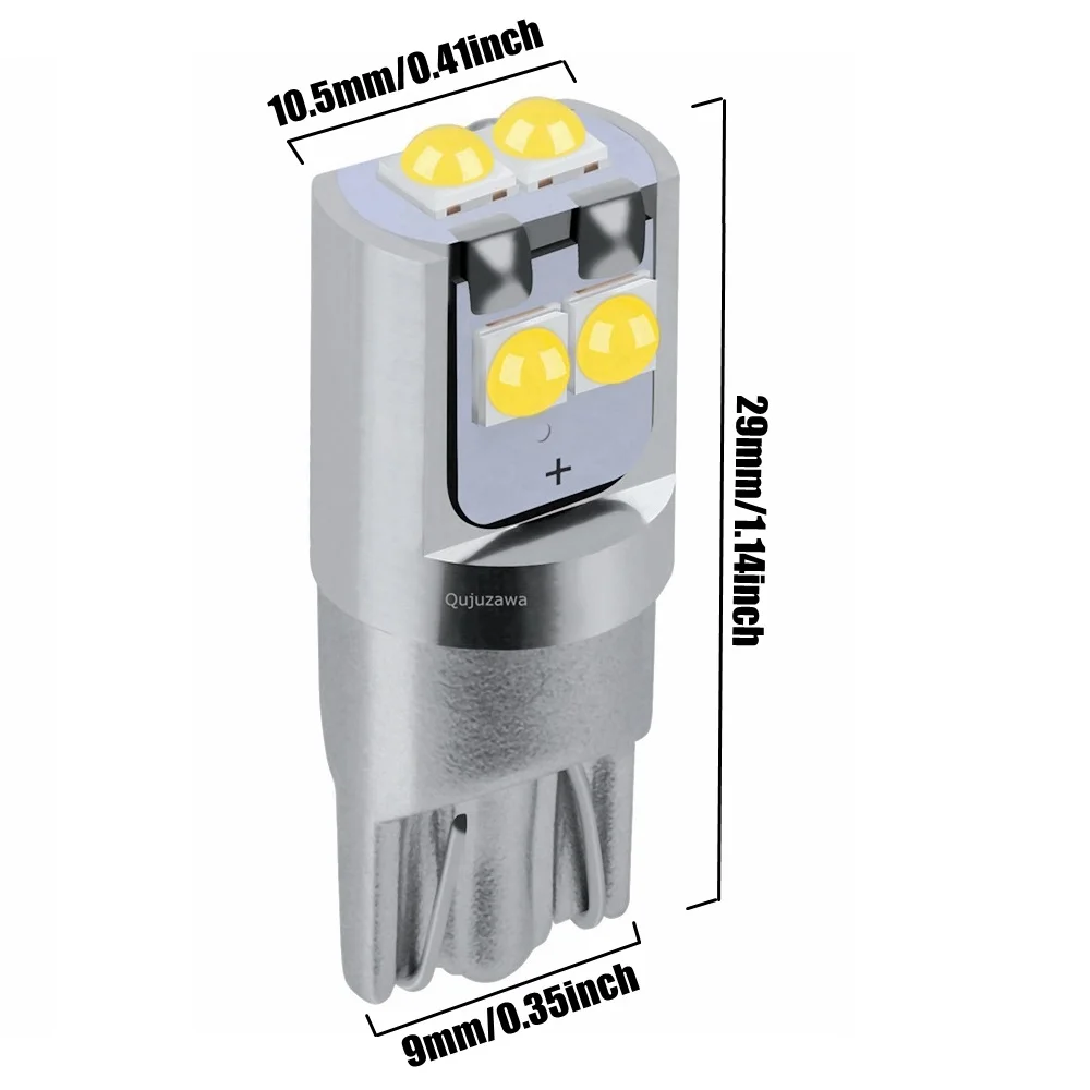 2 шт. новинка T10 W5W супер яркий светодиодный чип Cree клиновидные парковочные лампы