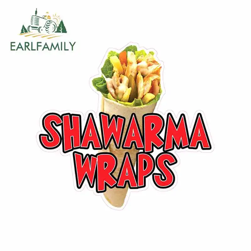 EARLFAMILY 13 см x 12 3 для Shawarma Wrap s тонкая наклейка водостойкая устойчивая к царапинам