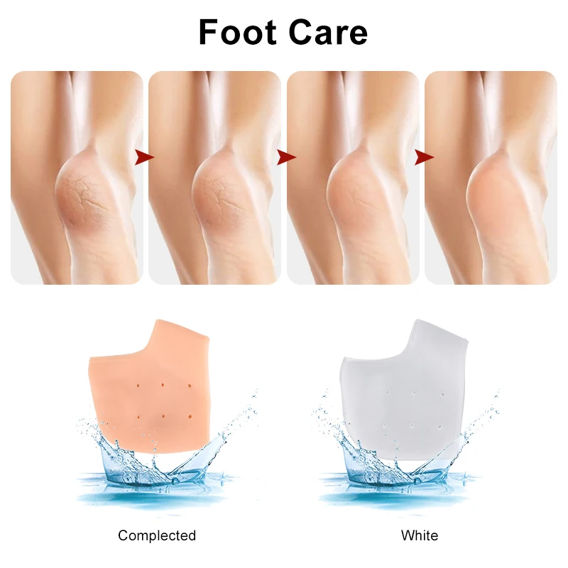 Elino силиконовый защитный гель для пятки увлажняющие с защитой от трещин носки