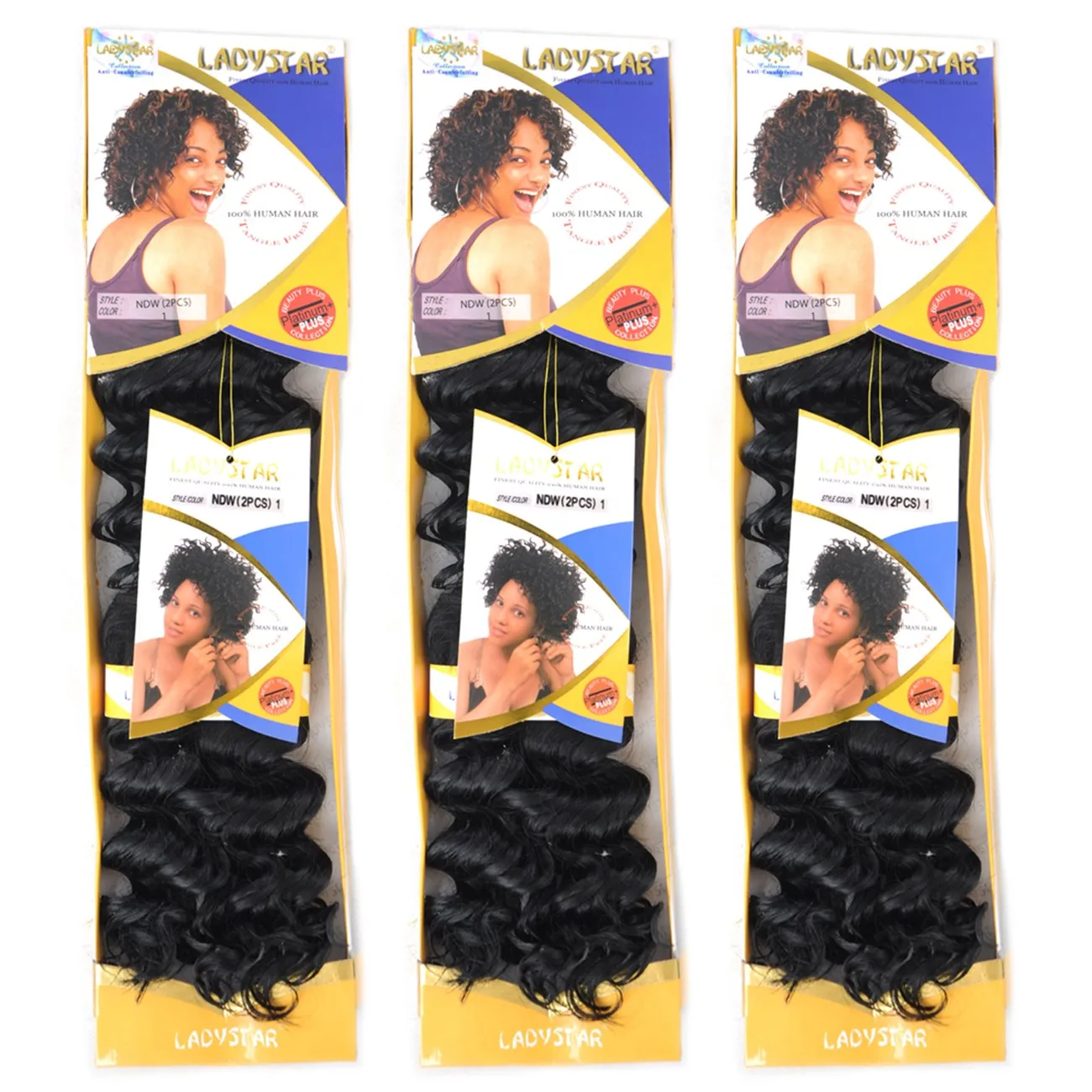 6" (2PCS) Curly Bundles Weave Deep Wave Hair Weft 2Bundles/100G/Pack Bohemian Dora Synthetic Hair Extension Black Free Shipping