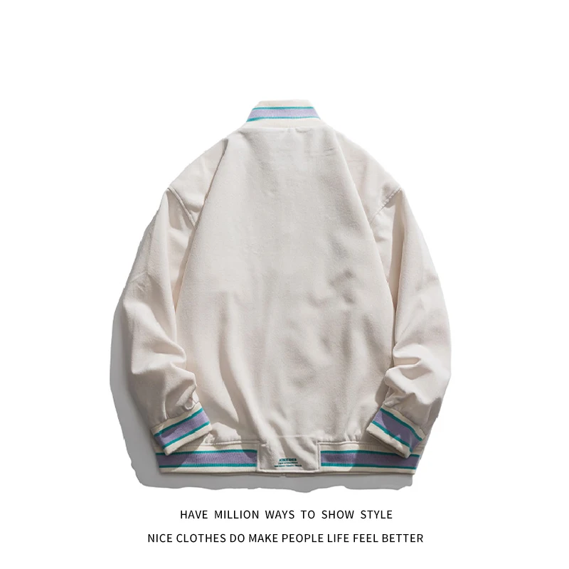 

New Arrival Spring And Autumn Zipper Letter Embroidery Men's Coach Jacket Bomber Unisex Women's Baseball Varisity Sweatshirt