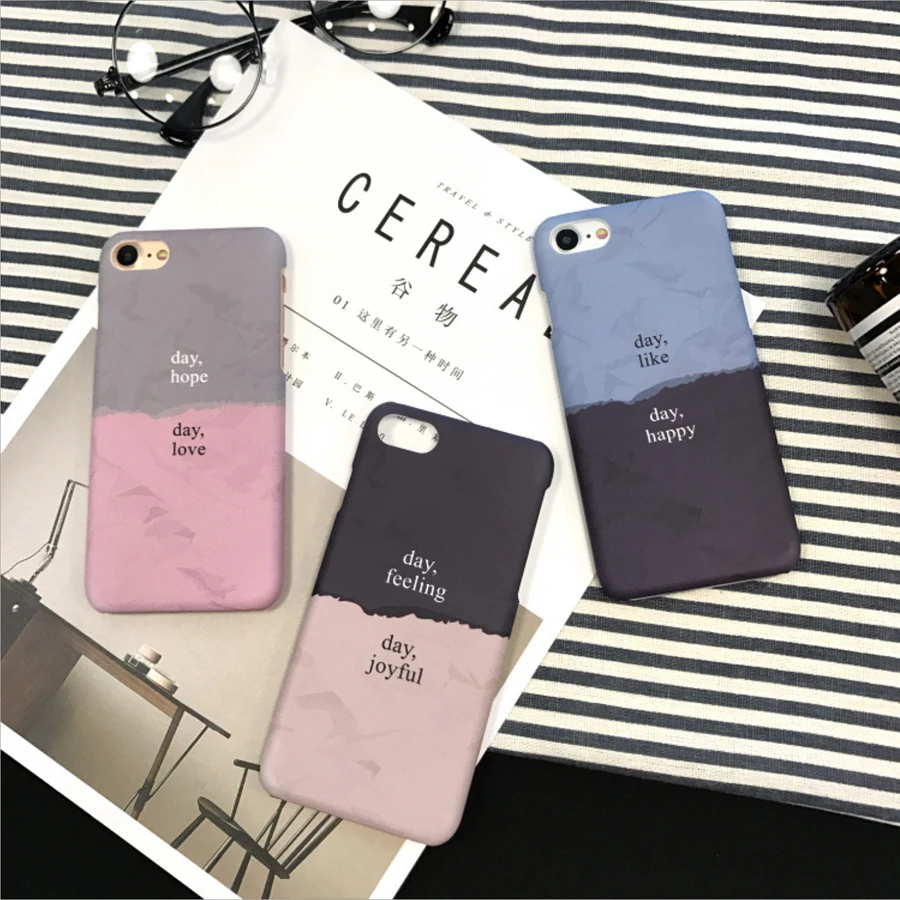 

Simple and fresh shell for iphone x max case 7 8 plus cover Frosted iphones xr coque phone xs x 6s stranger things phones cases