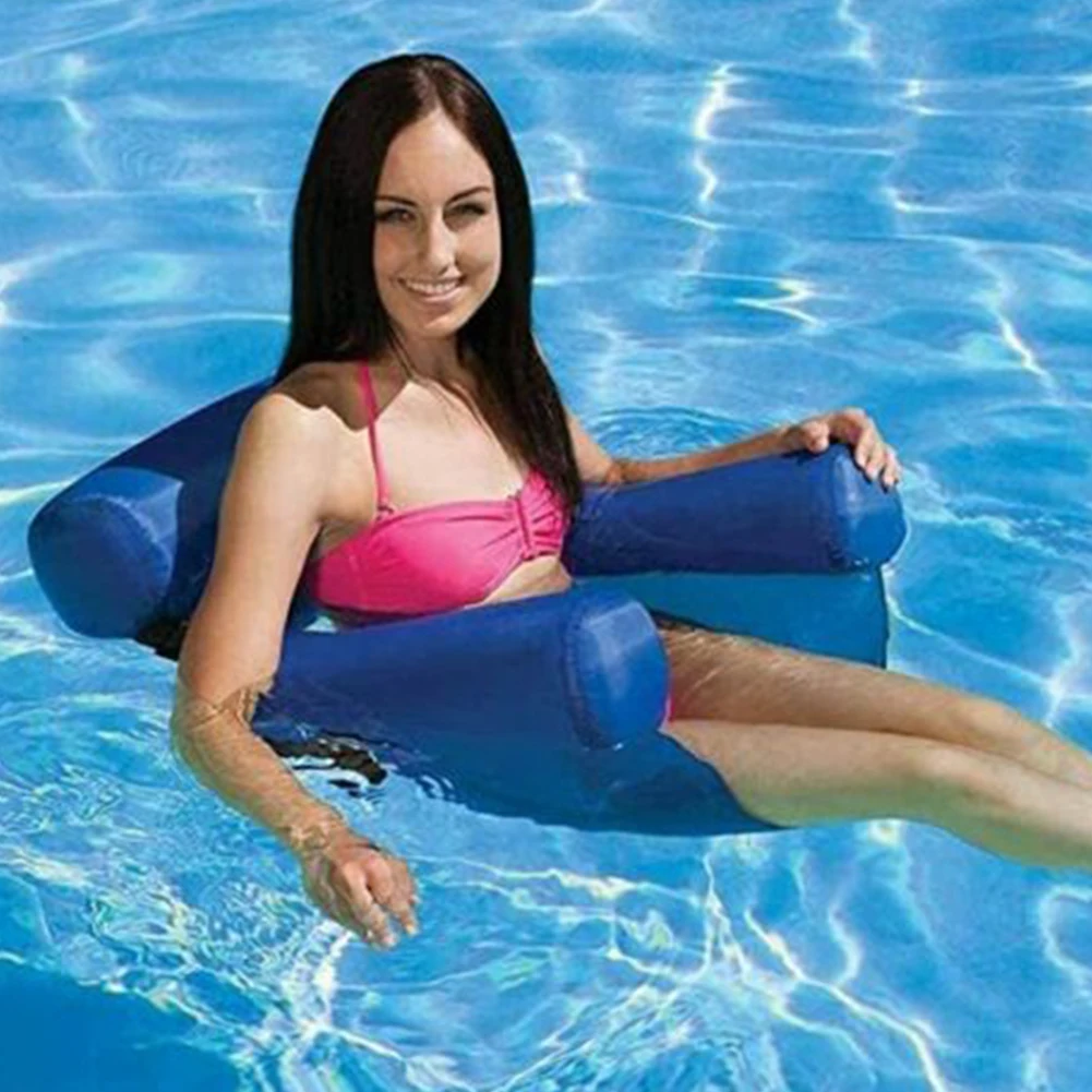 

100*120cm Inflatable Floating Row Beach Swimming Air Mattress Pool Floats Floating Lounge Recliner for Water Sports Party