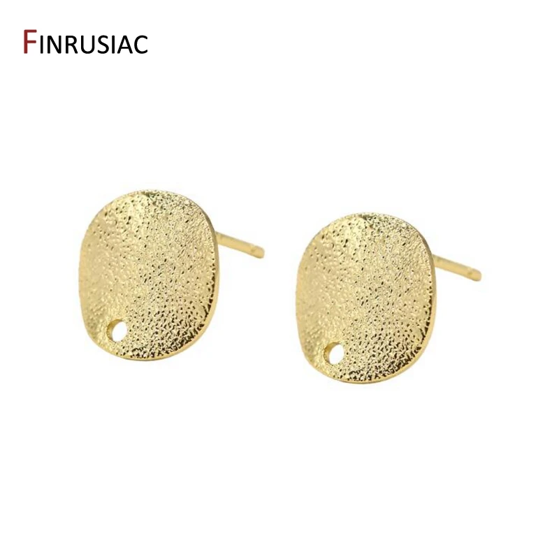 Аксессуары для сережек сделай сам из чистой латуни 14 к настоящие золотые серьги в