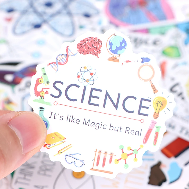 NEW 50PCS Science Physics Chemistry Lab Stickers For Case DIY Luggage Laptop Skateboard Motorcycle Bicycle Decal Stickers