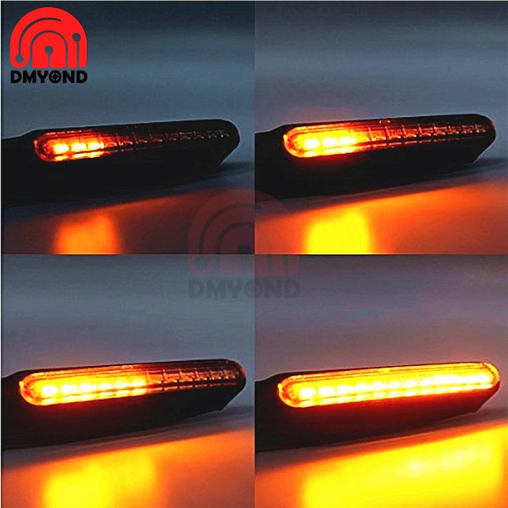 2 шт./лот линейный светодиодный задний фонарь для мотоцикла поворотный сигнал