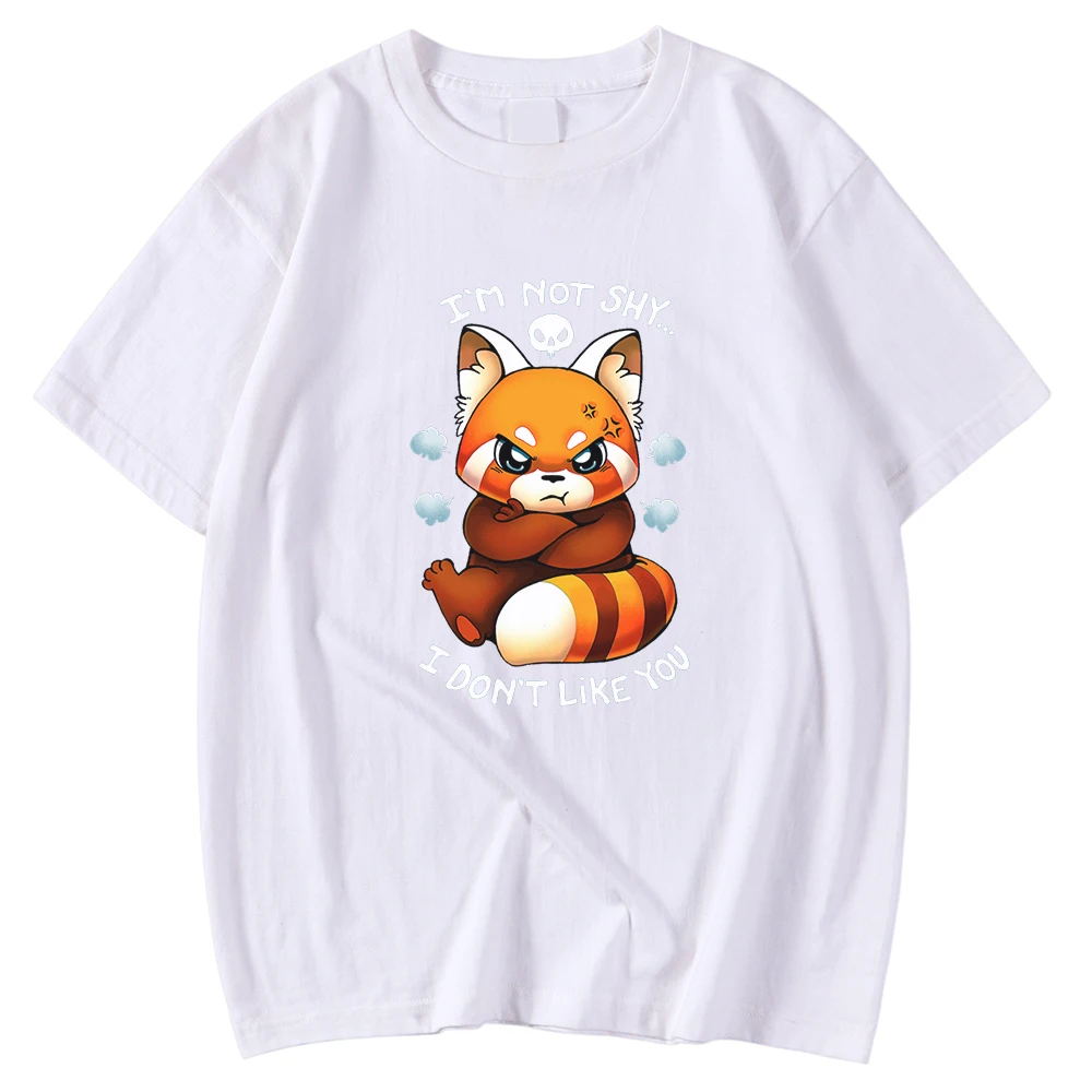 

Kohpweran Vintage Angry Fox Carton Printed Loose Man T-Shirts Casual Comfortable Tees Shirt Adorable Tops Short Sleeved Soft Tee