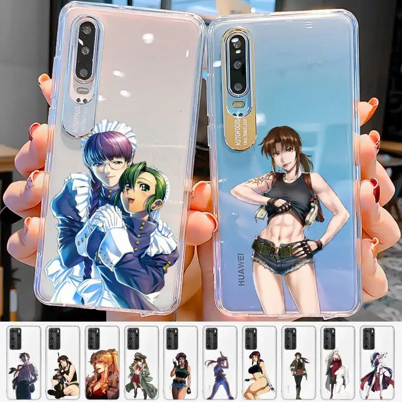 

YNDFCNB Black Lagoon Phone Case For Huawei P 20 30 40 pro lite Psmart2019 Honor 8 10 20 Y5 6 2019 Nova3E