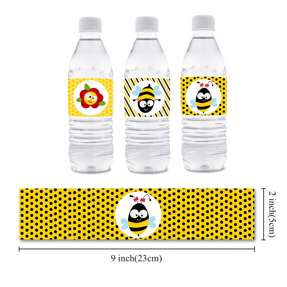 Насекомые Шмель пчела тема вечерние этикетки для бутылок украшение день