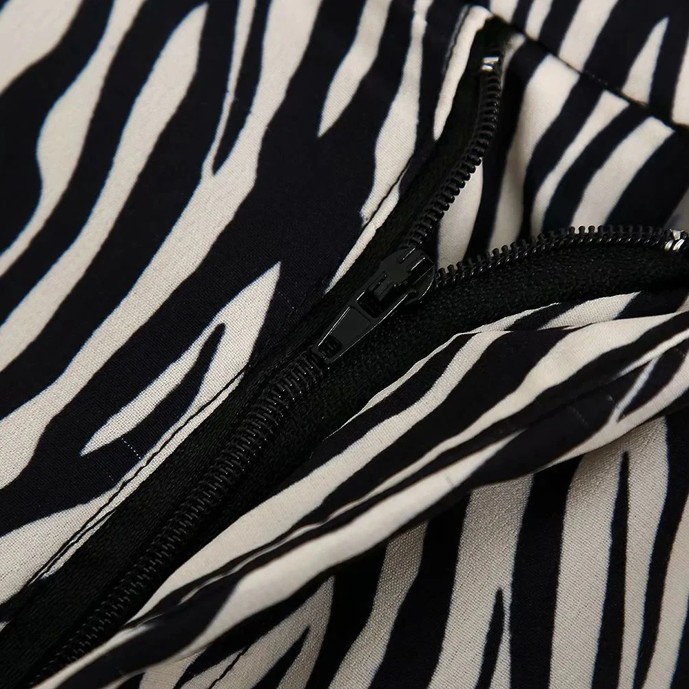 new summer suits women two piece set Zebra pattern short sleeves shirt blouse & trousers ensemble femme conjunto 2 piezas mujer | Женская