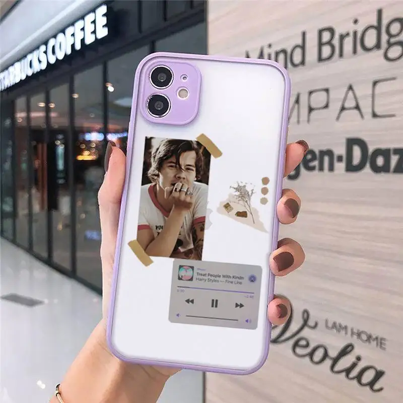 

harry styles Phone Case Matte For iPhone 12 Mini 11 Pro XR XS Max 7 8 Plus X Hard PC Back Cover