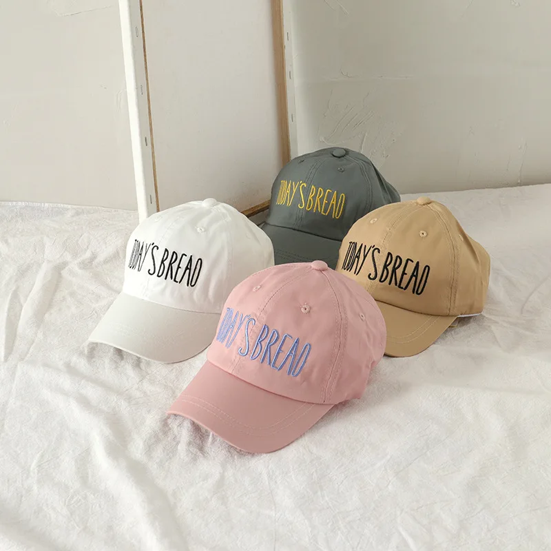 

Детская бейсболка в Корейском стиле, хлопковая Кепка с вышивкой, летние аксессуары для путешествий и отдыха, модная шапка для мальчиков и де...