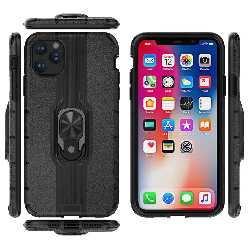 

metal ring holder Coque Cover 5.8 For iPhone 11 2019 Case For iPhone 11 XI 6.5 " 6.1" pro 2019 5.8" Phone Back Coque Cover Case