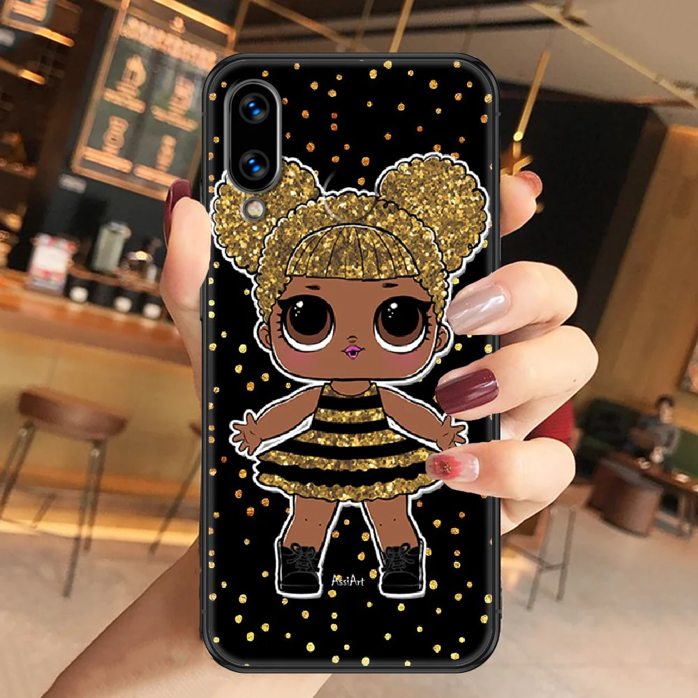 

doll cute Lol Pretty girl Phone case For Huawei Honor 6 7 8 9 10 10i 20 A C X Lite Pro Play black silicone hoesjes painting