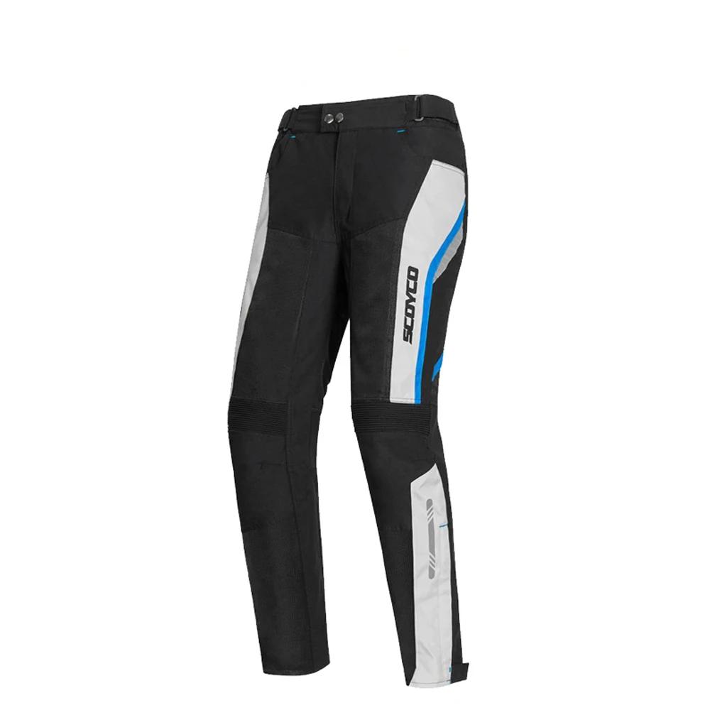 Blue Pants SCOYCO мотоциклетная куртка Лето байкерская куртка бронежилет светоотражающий, для мотокросса, гигроскопичный жакет для верховой езды гоночная защита для Для мужчин - Цвет: Blue Pants