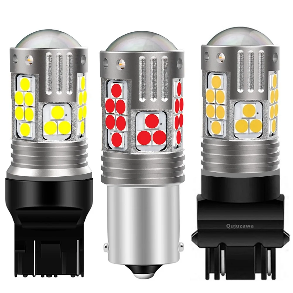 1 шт. 1156 BA15S P21W 1157 BAY15D BAU15S T20 7443 W21/5 Вт 7440 W21W T25 3156 светодиодный ная Автомобильная